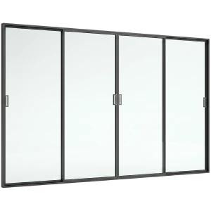 Szklane przesuwne drzwi do pergoli ogrodowej VIN0654