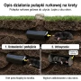 Tunelowa pułapka na krety z tworzywa do ogrodu 20 cm