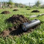Tunelowa pułapka na krety z tworzywa do ogrodu 20 cm