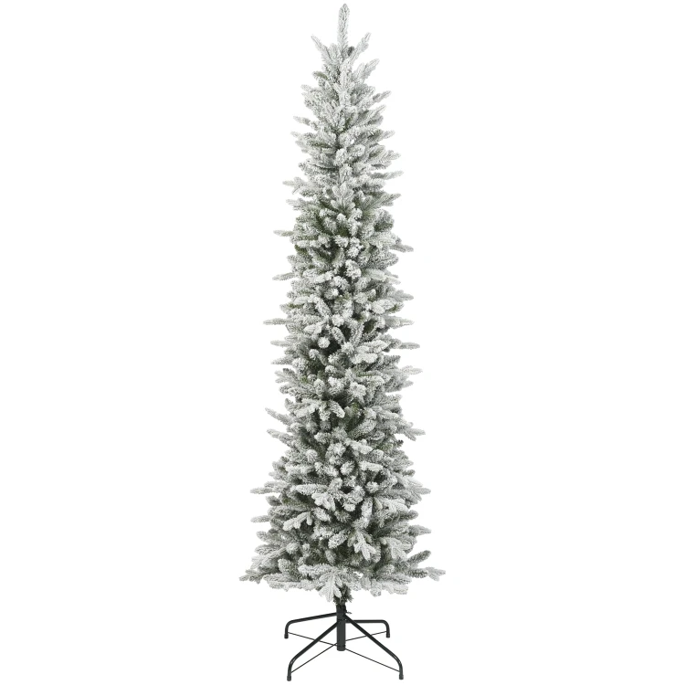 Choinka sztuczna PE/PVC jodła smukła 180 cm ośnieżona