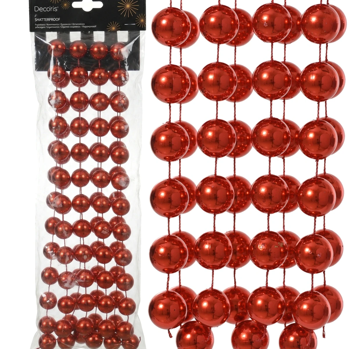 Girlanda XL - Czerwony łańcuch choinkowy 270 x 2 cm