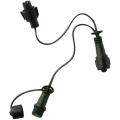 Rozdzielacz do Lampek Świątecznych IP44 Zielony
