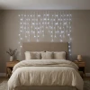 Kurtyna świetlna 119LED 5m zimny biały FLASH biały kabel