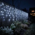 Kurtyna świetlna 119LED 5m zimny biały FLASH biały kabel