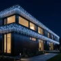Kurtyna świetlna 119LED 5m zimny biały FLASH biały kabel