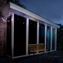 Kurtyna świetlna 175LED 7,5m ciepły/zimny biały FLASH czarny kabel