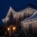 Kurtyna świetlna 175LED 7,5m ciepły/zimny biały FLASH czarny kabel