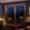 Kurtyna świetlna 175LED 7,5m wielokolorowe FLASH przezroczysty kabel