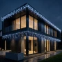 Zewnętrzna Kurtyna Świetlna Sople 259 LED IP44