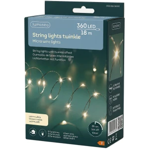 Lampki Choinkowe 18 m 360 LED Ciepły Biały