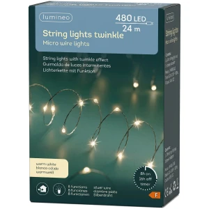 Lampki choinkowe 480 LED 24 m Ciepły Biały IP44