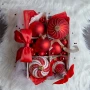 Czerwone bombki szklane na choinkę 18 szt 4 cm