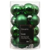 Zielone szklane bombki choinkowe mix 3,5 cm 16 szt