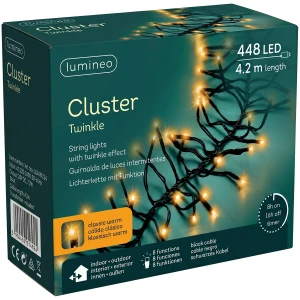 Lampki choinkowe CLUSTER TWINKLE 448LED 4,2m klasyczny ciepły