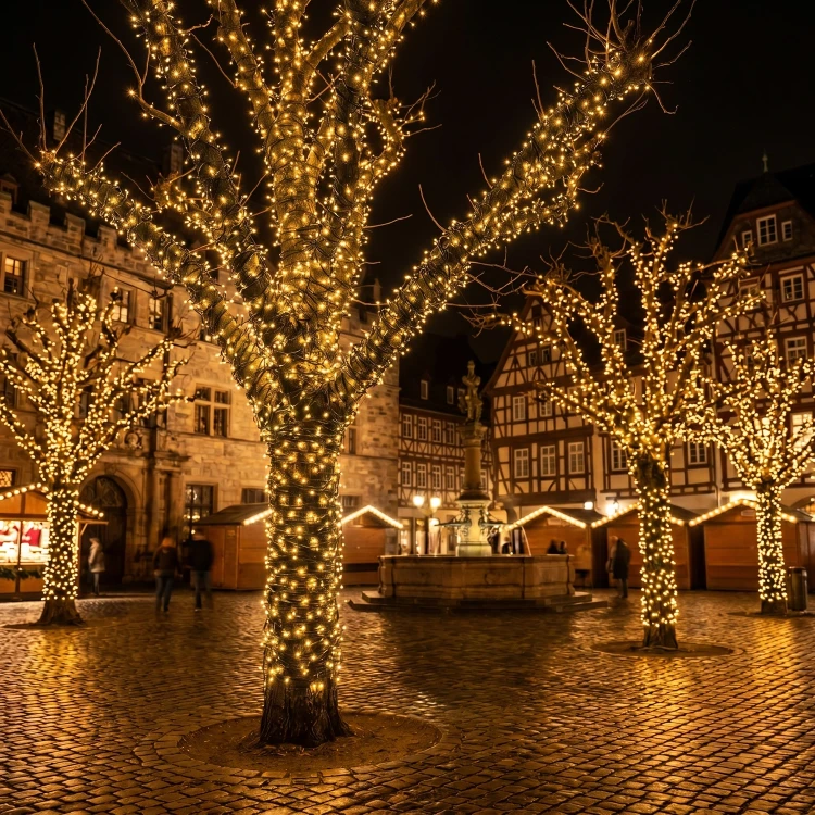 Lampki choinkowe CLUSTER TWINKLE 448LED 4,2m klasyczny ciepły