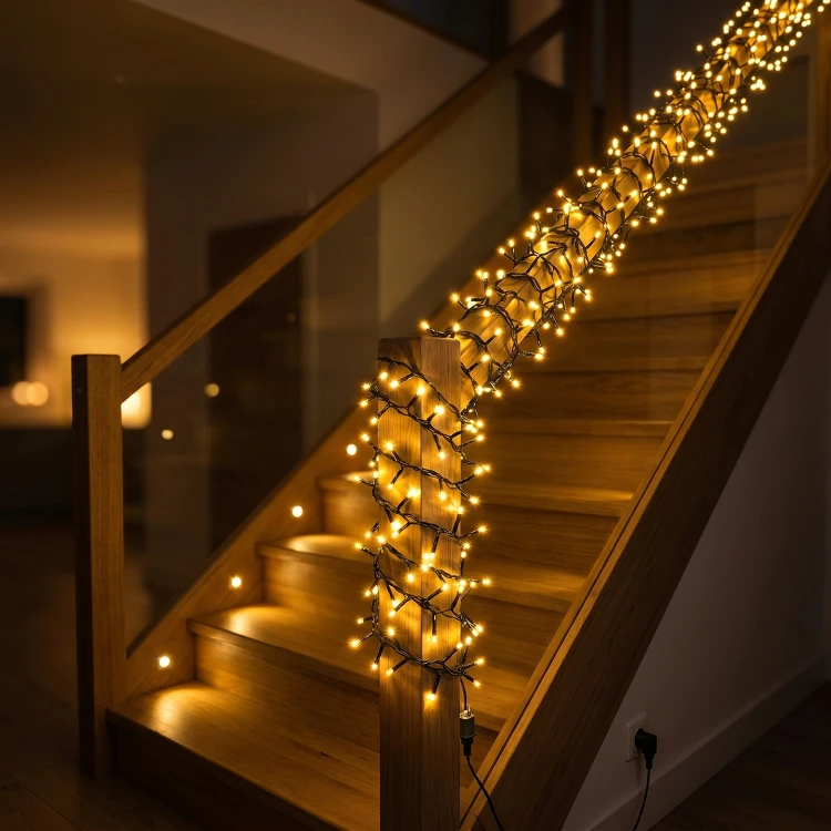 Lampki choinkowe CLUSTER TWINKLE 1128LED 10,5m klasyczny ciepły