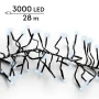 Lampki choinkowe CLUSTER TWINKLE 3000LED 28m zimny biały
