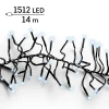 Lampki choinkowe CLUSTER TWINKLE 1512LED 14m zimny biały
