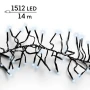 Lampki choinkowe CLUSTER TWINKLE 1512LED 14m zimny biały