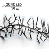 Lampki choinkowe CLUSTER TWINKLE 2040LED 19m zimny biały