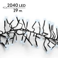 Lampki choinkowe CLUSTER TWINKLE 2040LED 19m zimny biały