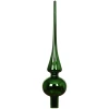 Zielony błyszczący szklany szpic choinkowy 26 cm
