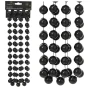 Girlanda choinkowa czarne 2,7m 2cm KAEMINGK 001839