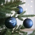 Bombki choinkowe granatowe 10 cm 4 szt KAEMINGK 022186