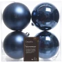 Bombki choinkowe granatowe 10 cm 4 szt KAEMINGK 022186
