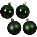 Bombki choinkowe ciemnozielone 10 cm 4 szt. KAEMINGK 022187