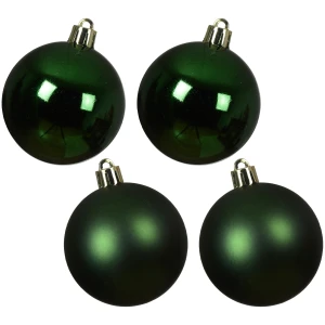 Bombki choinkowe ciemnozielone 10 cm 4 szt. KAEMINGK 022187