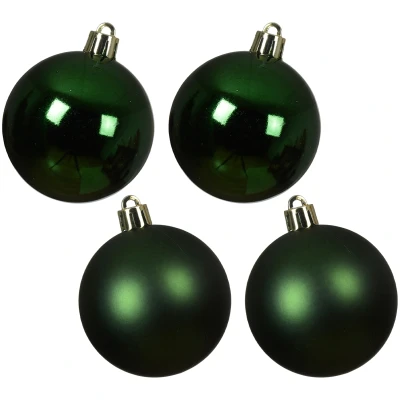 Bombki choinkowe ciemnozielone 10 cm 4 szt. KAEMINGK 022187