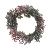 Wianek z szyszkami i jagodami 60cm ośnieżony KAEMINGK 685141