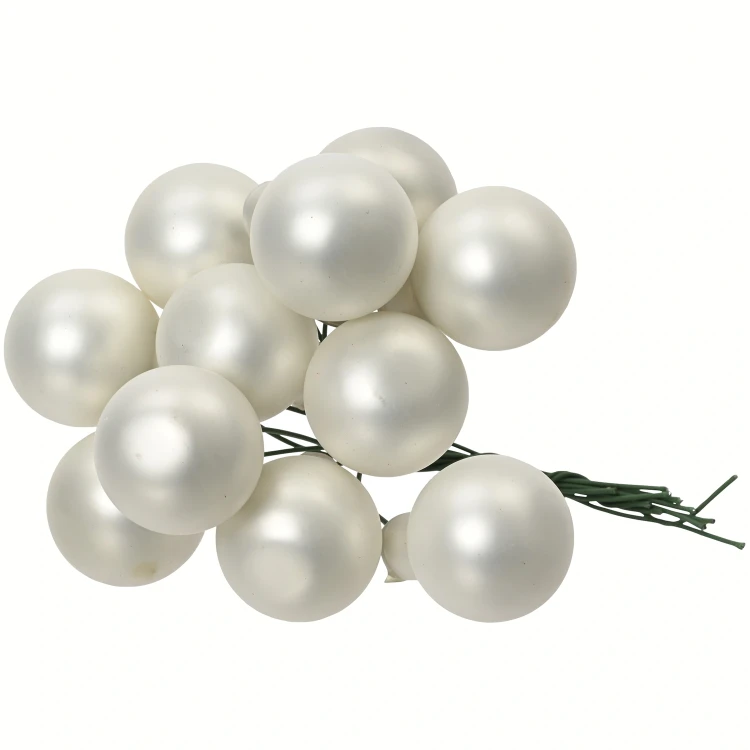 Bombki choinkowe szklane zimny biały 2cm 144szt KAEMINGK 710490