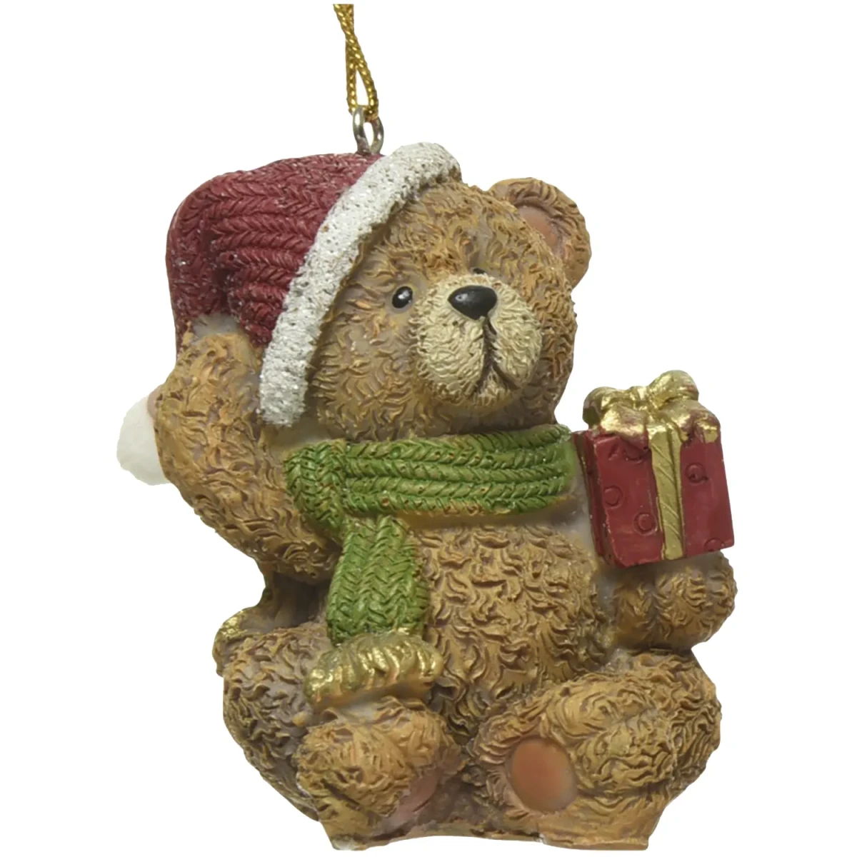 Zawieszka choinkowa Miś z prezentem 6 cm KAEMINGK 534748-1