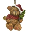 Zawieszka choinkowa Miś z choinką 6 cm KAEMINGK 534748-2