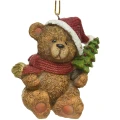 Zawieszka choinkowa Miś z choinką 6 cm KAEMINGK 534748-2