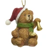 Zawieszka choinkowa Miś z dzwoneczkiem 6 cm KAEMINGK 534748-3