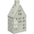 Ceramiczny domek lampion biały 16 cm do wnętrz KAEMINGK 521249-2