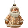 Bombka szklana Mikołaj 12 cm miedziana mat KAEMINGK 123943-1