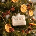 Szklana zawieszka choinkowa Tort 8x7x7 cm brązowa KAEMINGK 123904