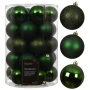Zielone plastikowe bombki choinkowe 34 szt. 8 cm KAEMINGK 023318