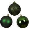 Zielone plastikowe bombki choinkowe 34 szt. 8 cm KAEMINGK 023318
