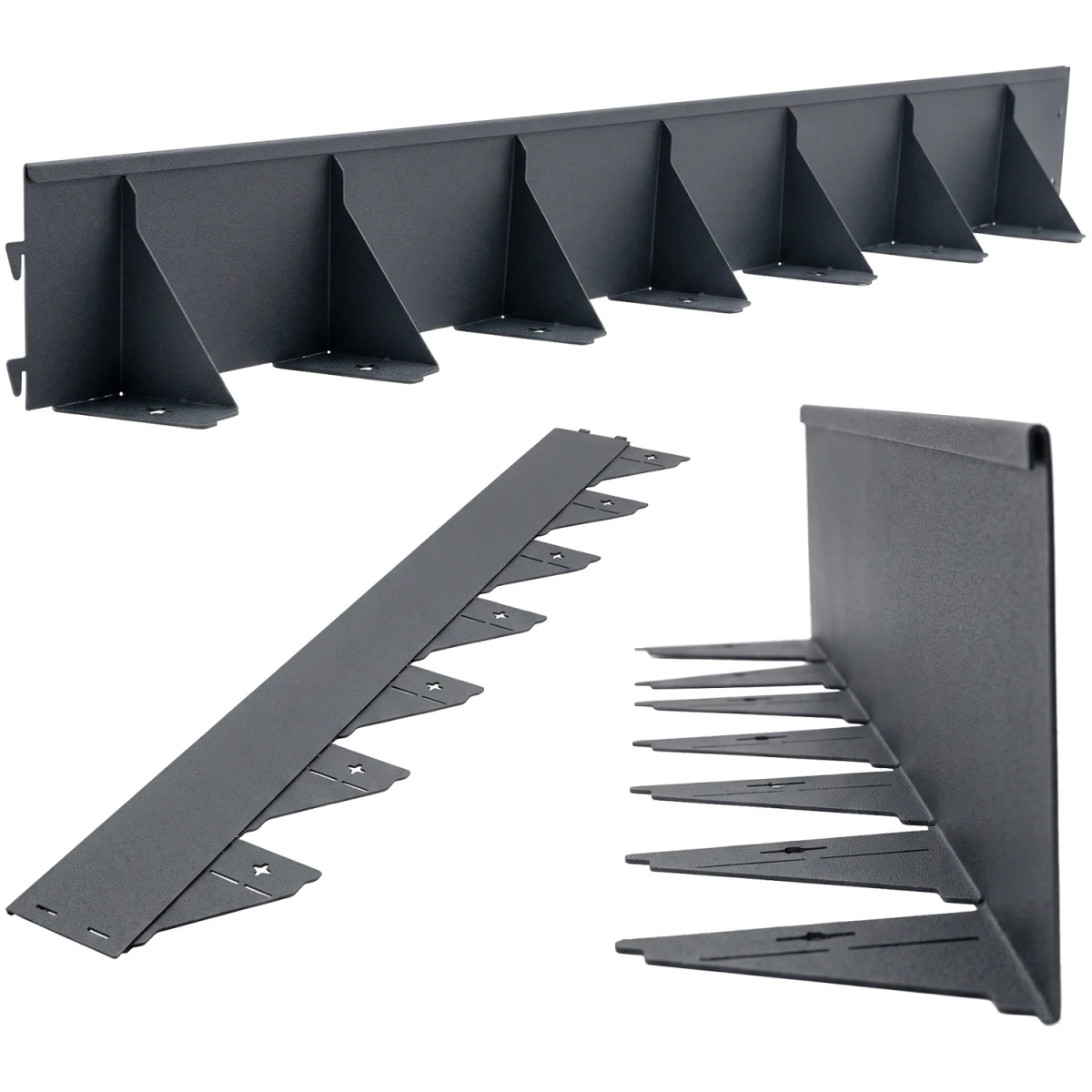Obrzeże stalowe ocynkowane 100 mm 1m antracytowe GardenBord Pro GP11050