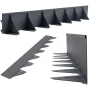 Obrzeże stalowe ocynkowane 100 mm 1m antracytowe GardenBord Pro GP11050