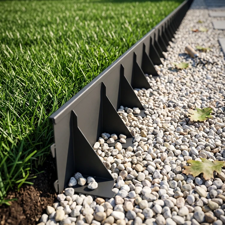 Obrzeże stalowe ocynkowane 100 mm 1m antracytowe GardenBord Pro GP11050