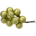 Bombki szklane na druciku 2 cm pistacjowe KAEMINGK 715144-1