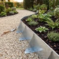 Obrzeże ogrodowe stalowe 100 cm srebrne GARDENBORD PRO GP11049