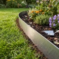 Obrzeże ogrodowe stalowe 100 cm srebrne GARDENBORD PRO GP11049