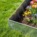 Obrzeże ogrodowe stalowe 100 cm srebrne GARDENBORD PRO GP11049